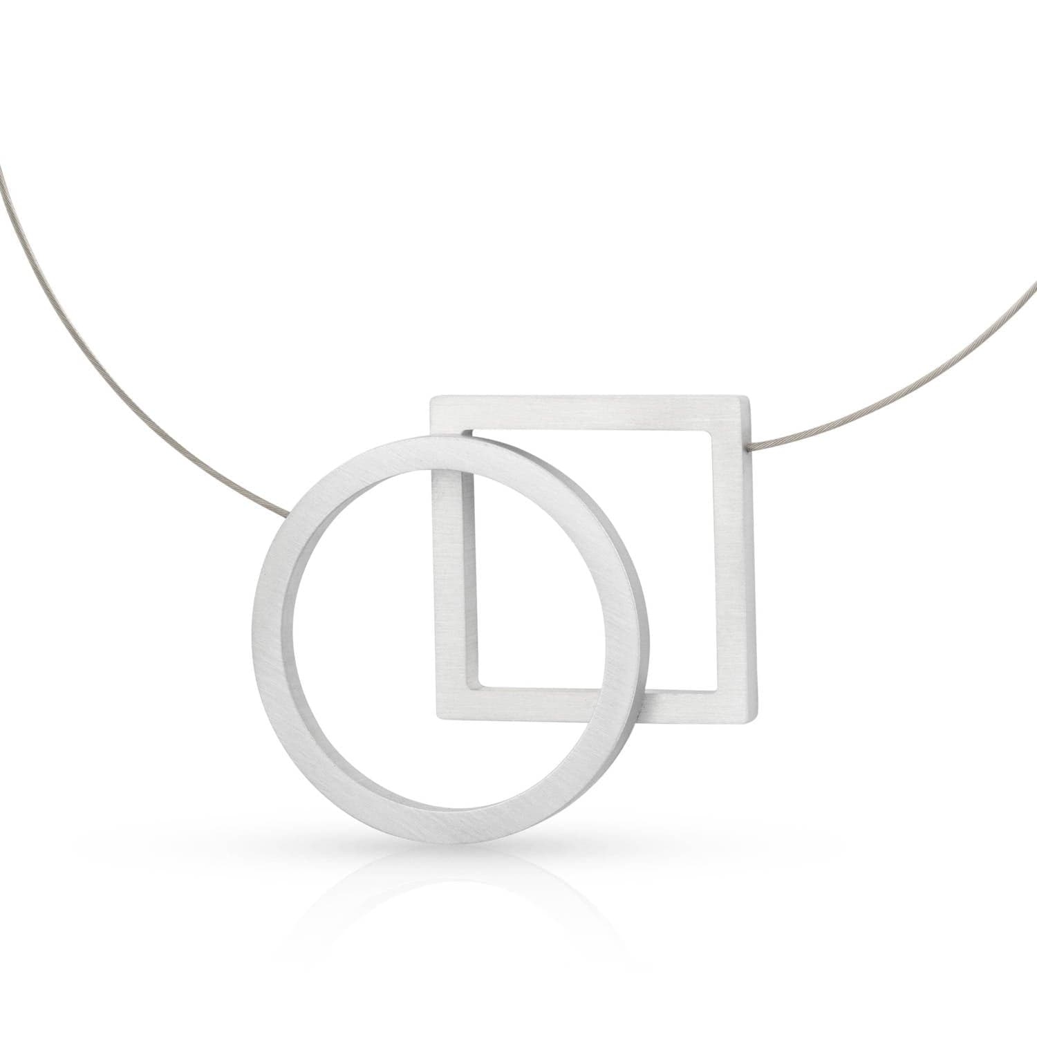 Necklace Circle and Square C241