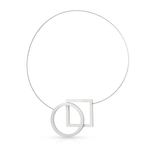 Necklace Circle and Square C241